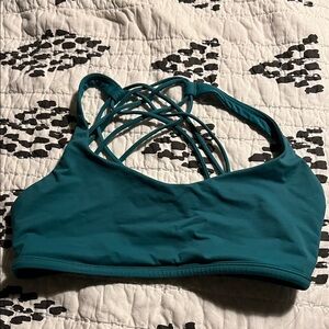Lululemon Born To Be Wild Royal Emerald Bra- Size 8